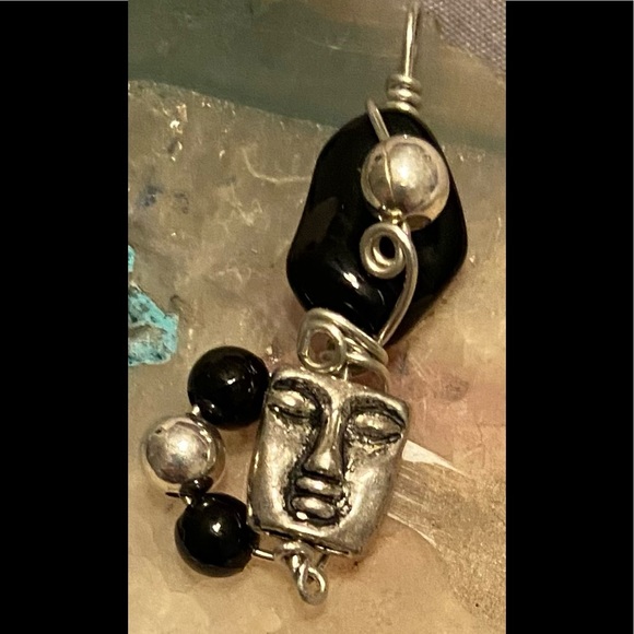 Designs by Janelle - Handmade Silver Wire Face Charm - Picture 11 of 13